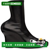 潮奢 踝靴 Givenchy 女士 1h可退 Wedge 纪梵希 黑色 BE603YE1J5
