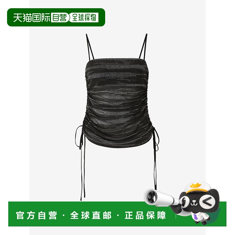 1h可退 ALEXANDER WANG 女士T恤 1CC3241944001BLACK AW2024