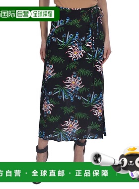 KENZO 女士半身裙 2JU12958F99 SS2020 黑色 Sea Lily skirt in b