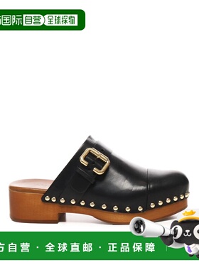 CHLOÉ 女士高跟鞋 CHC25A12ZLT001 AW2025 黑色 Jeannette Mules