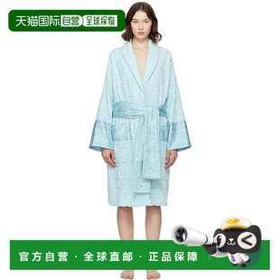 ZACJ00 versace 浴袍 Baroque ♡ 蓝色 女士 范思哲 潮奢 1h可退