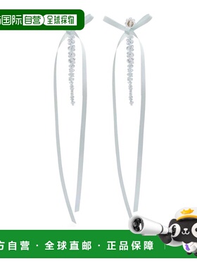 SIMONE ROCHA 女士耳饰 ERG4100903DUCK CO 白色 Bow Ribbon Drip