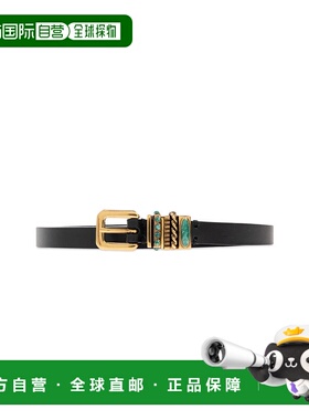 1h可退 ETRO 女士腰带 WP3B0037AP317N0000 SS2025 黑色 Leather