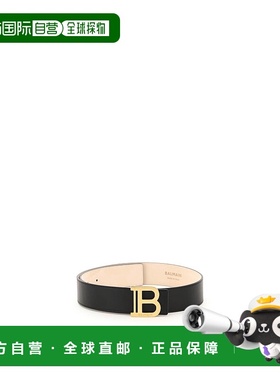 BALMAIN 女士腰带 YN1WJ002LVTL0PA AW2023 黑色皮带