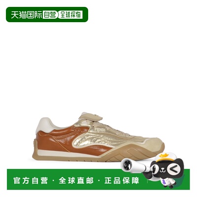FENDI 女士运动鞋 8E8820AYFCF1TZ3 SS2026 橙色 LOGO PLAQUE SNE