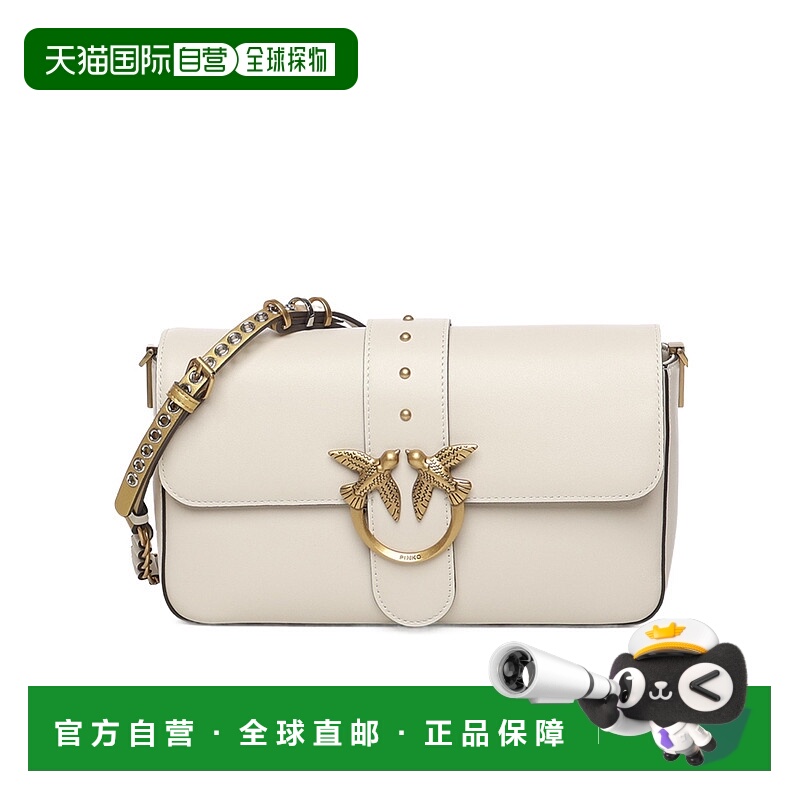1h可退 PINKO 女士斜挎包 105823A0QOZ14Q AW2025 白色 爱情鸟斜