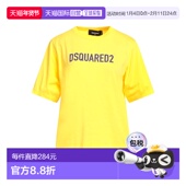 潮奢 舒适时尚 Dsquared2 女士 1h可退 yellow黄色 二次方 T恤