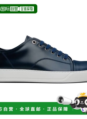 1h可退 潮奢 Lanvin 朗雯 男士 海军蓝 DBB1 Gradation Leather