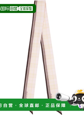 1h可退 潮奢 Jil Sander 吉尔 桑达 女士 粉色 Twilly Check 围巾