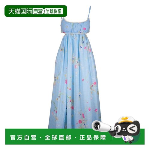 1h可退 潮奢 ZIMMERMANN 女士 Clear 蓝色连衣裙 4542DSS252BLUBQ