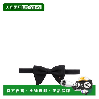 GUCCI 男士领带 6600794G0051000 CO 黑色 BOW TIW