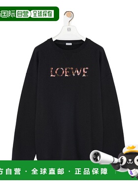 LOEWE 男士针织衫 H526Y24X631100 AW2025 黑色毛衣