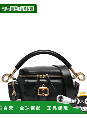 1h可退 潮奢 Chloe 蔻依 女士 黑色小号相机包 CHC24AS534N83