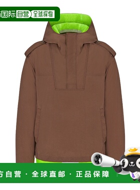 DIOR 男士夹克 283C402A5525C186 AW2024 绿色 徽标连帽休闲夹克