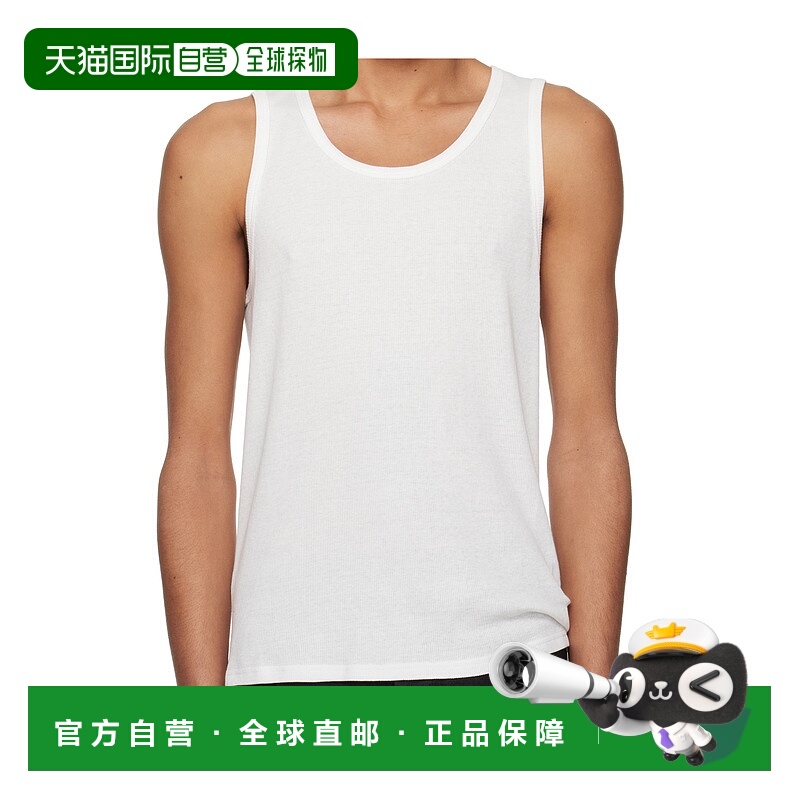 1h可退 THE ROW 男士T恤 910K635WHT SS2025 白色 Solstice背心