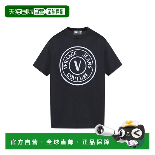 VERSACE JEANS 男士T恤 79GAHE06CJ00E899 AW2025短袖上衣男装