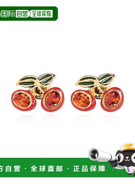COACH 女士耳饰 37429233GLD600 SS2026 红色 Cherry motif earri