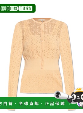 CHLOÉ 女士针织毛衣 CH25AMX0361181G AW2025 橙色 棉质针织两件