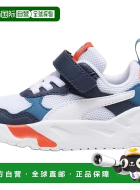 彪马PUMA彪马 Trinity 系列舒适低帮学步鞋蓝白色婴幼童