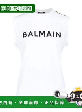 BALMAIN 女士T恤 AF1ED000BB02GAB SS2023 白色