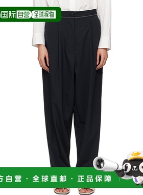 1h可退 潮奢 CORDERA 女士 海军蓝 Tailoring Stitch 长裤 240458