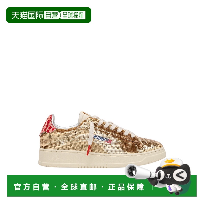 AUTRY 女士运动鞋 ADLWTI03PLATINUM AW2025 灰色 DALLAS LOW PAI