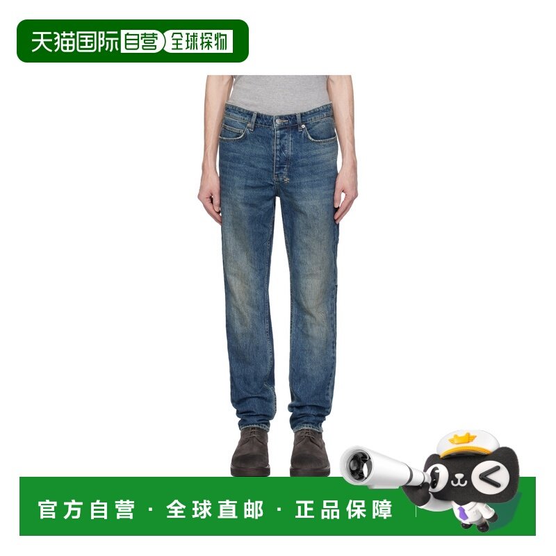 KSUBI 男士牛仔裤 MPS25DJ016DENIM SS2025 蓝色 腰带环牛仔裤