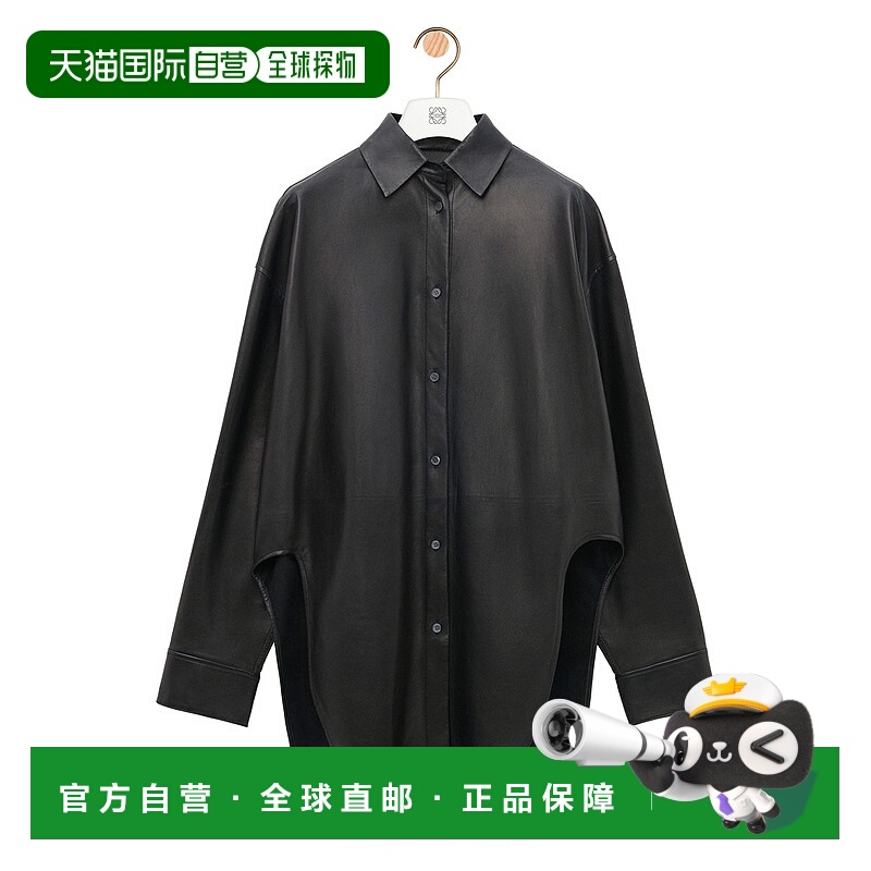 1h可退 潮奢 LOEWE 罗意威 女士 翻领长袖皮夹克 S359Y31L18