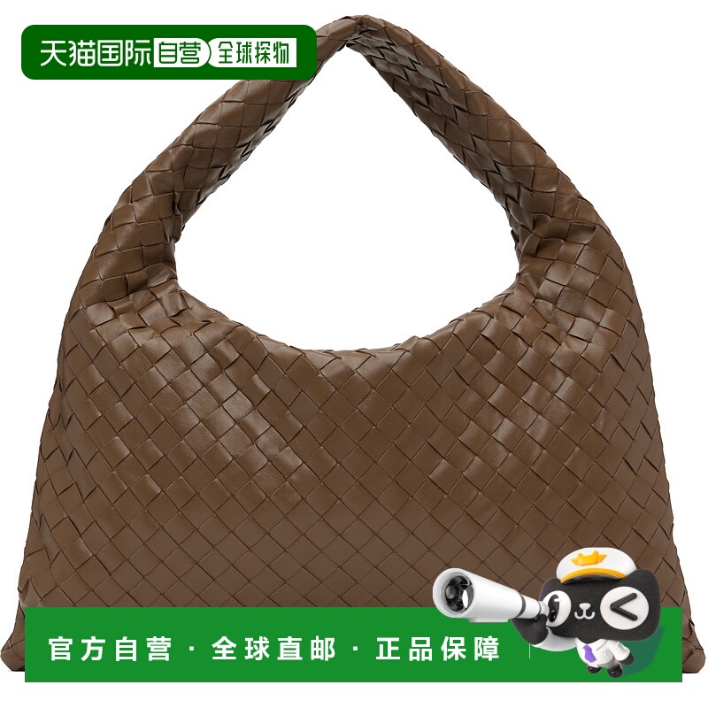 1h可退 潮奢 Bottega Veneta 葆蝶家 女士 灰褐色小号 Hop 单肩包