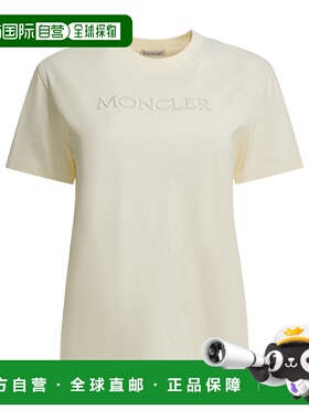 MONCLER 女士T恤 8C0002189AUO037 SS2026 浅棕色 T-shirts