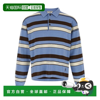 1h可退 潮奢 J.W. Anderson 男士 JW Anderson 针织条纹橄榄球 Po