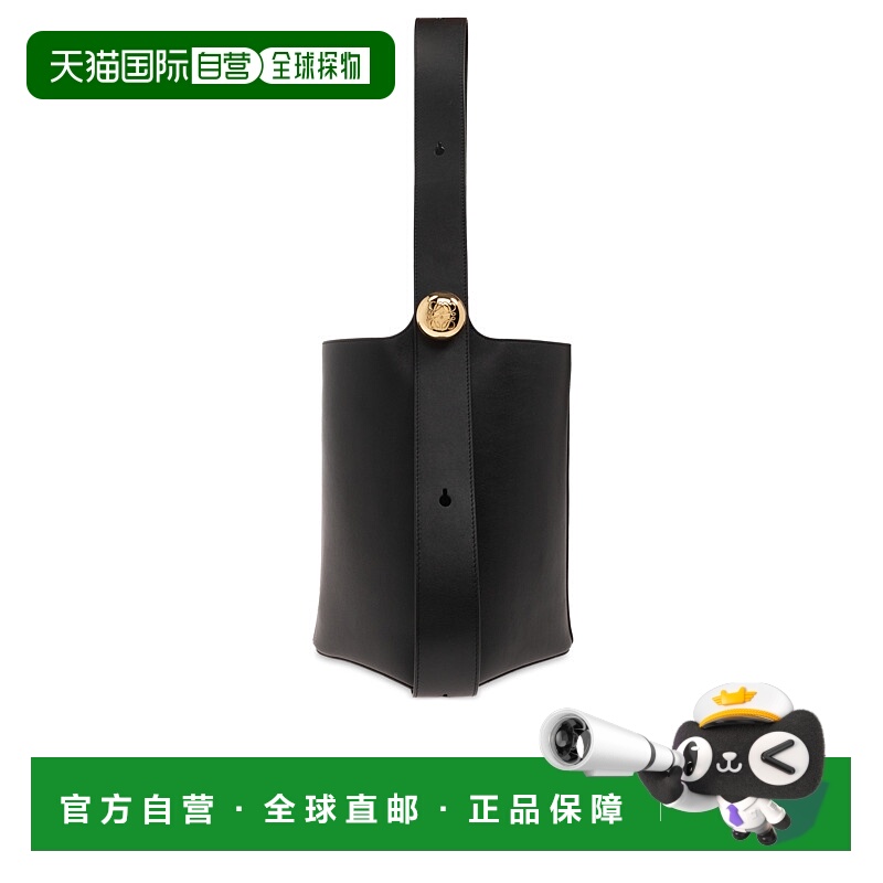 1h可退 LOEWE 女士斜挎包 AANBBBWX010BLACK CO 黑色 ?Medium Peb
