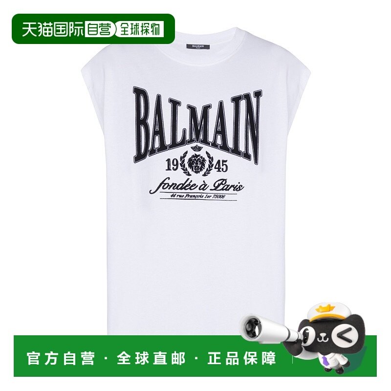 BALMAIN 男士T恤 GH1ED006GF46GAB SS2026 白色 Balmain T-Shirts