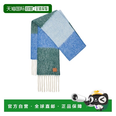 LOEWE 女士围巾 FSA6SS2W015104 AW2025 蓝色罗意威