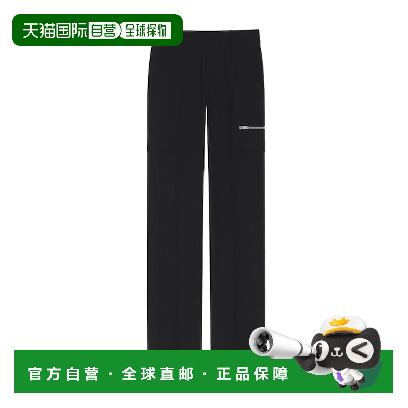 1h可退 GIVENCHY 男士休闲裤 BM51DL14DL001 SS2024 黑色 口袋细