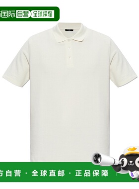 BALMAIN 男士T恤 FH0GC026GF33GWX AW2025 白色 Polo with embroi