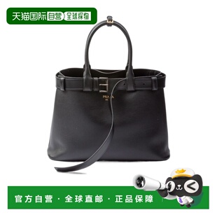 黑色 PRADA 1BA4162CY9VDBOF0002 Buckle大号徽标 女士斜挎包