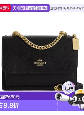 COACH 女士单肩包 CZ987IMBLK SS2025 黑色 迷你 Klare 斜挎包