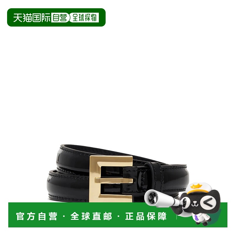 1h可退 潮奢 ANINE BING 女士 皮带 A1211375BLK1BLACKPATENT