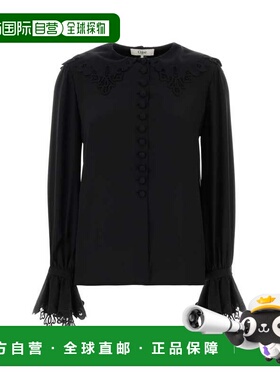 CHLOÉ 女士T恤 CH25WHT99005001 SS2026 黑色 Black crepe blouse