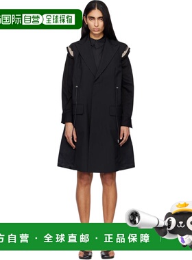 1h可退 潮奢 Sacai 女士 黑色 Suiting 马甲 SCW325西装