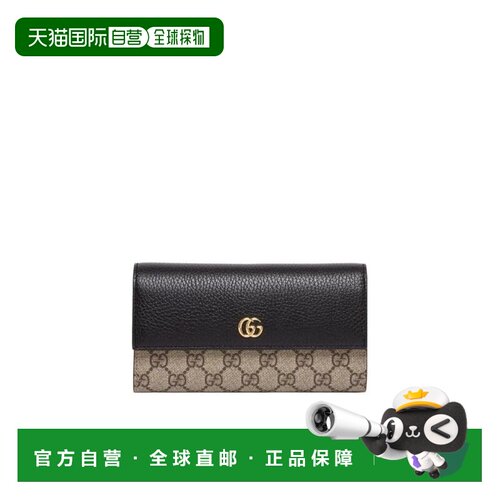 GUCCI 女士钱包 45611617WAG1283 SS2026 黑色 GG Marmont 钱包
