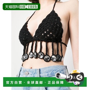 MOSCHINO 黑色 女士衬衫 SS2023 系带吊带 A148005060555 1h可退