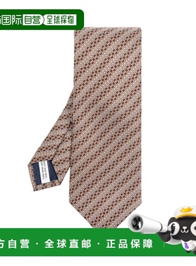 FERRAGAMO/菲拉格慕男士领带3512585ALFA784214FMARRONEAZZURRO