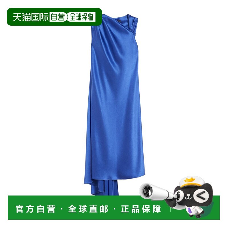 MAX MARA 女士连衣裙 1226085406028 AW2025 蓝色 丝缎礼服
