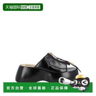 莫斯奇诺 女士 凉鞋 1h可退 舒适时尚 Moschino black黑色 潮奢