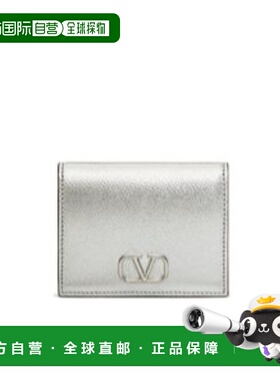 VALENTINO 女士钱包 4W2P0R39RFYS13 SS2024 灰色 VLOGO 标志性紧