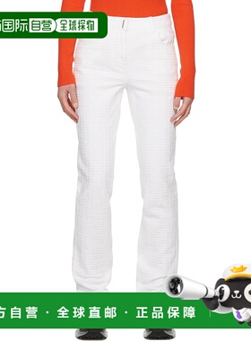 1h可退 潮奢 Givenchy 纪梵希 女士 白色 Monogram 牛仔裤 BW50Q5