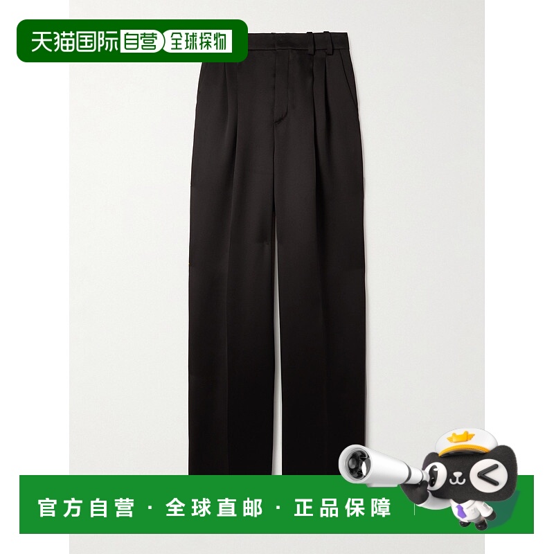 1h可退 潮奢 Saint Laurent 圣罗兰 女士 高腰休闲裤 803599Y013G