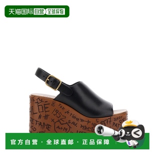 蔻依 Chloe 潮奢 CHC25U10GLU Maxime 坡跟涼鞋 女士 1h可退